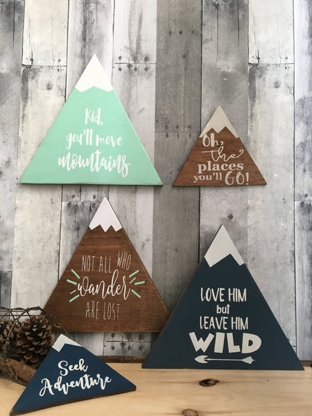Oh the places you'll go, Dr. Suess quote nursery wall art