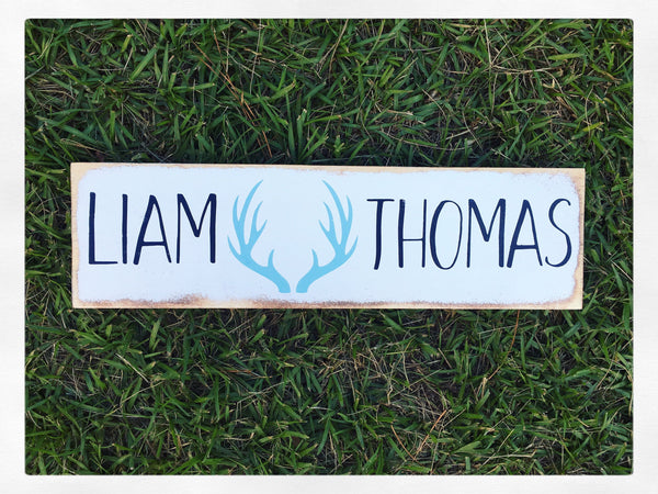 Rustic nursery sign name, rustic nursery decor, arrow nursery decor, nursery name sign