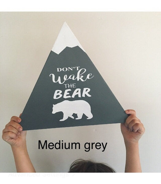 Don't Wake the Bear - Woodland Home Decor - Country Home Decor, Bear Art - Wooden Signs - Country Cabin - Cabin Decor