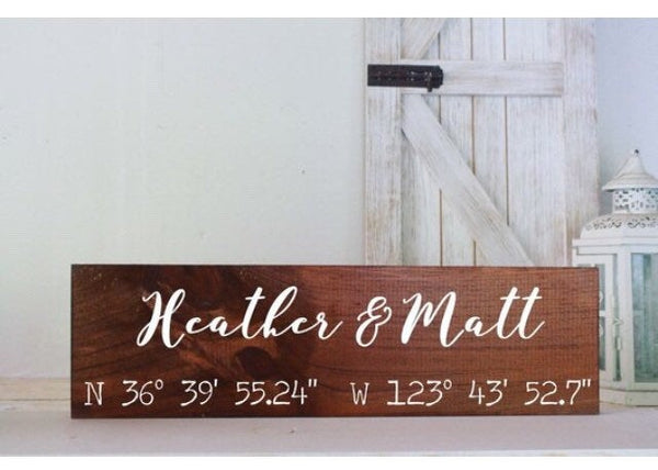 Address sign, shiplap, farmhouse, farmhouse decor, fixer upper, home sign, rustic home decor, gps coordinates sign, location sign