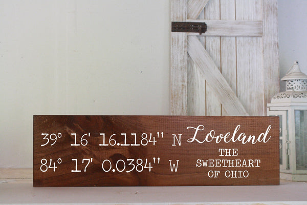 Address sign, shiplap, farmhouse, farmhouse decor, fixer upper, home sign, rustic home decor, gps coordinates sign, location sign