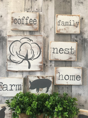 Mini farmhouse signs