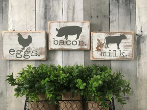 Farmhouse signs