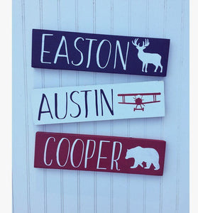 Personalized baby sign, personalized baby name sign, nursery decor, personalized sign, wooden name sign