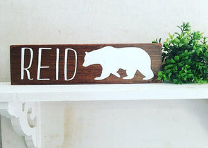 Woodland Nursery Decor | Rustic Decor | Wood Sign Wall Hanging | Childrens Room Decor