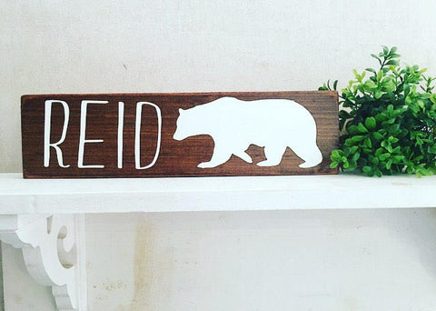 Woodland Nursery Decor | Rustic Decor | Wood Sign Wall Hanging | Childrens Room Decor