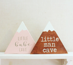 Little babe cave, Little man cave, Woodland nursery decor, rustic nursery decor