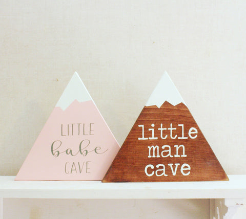 Little babe cave, Little man cave, Woodland nursery decor, rustic nursery decor