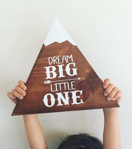 Rustic Nursery Decor- Woodland Nursery Decor- Baby Shower Gift- Dream Big Little One Nursery-Nursery Wall Hanging