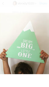 Mountain baby shower, woodland nursery, woodland baby shower, mountain sign, mountain decor