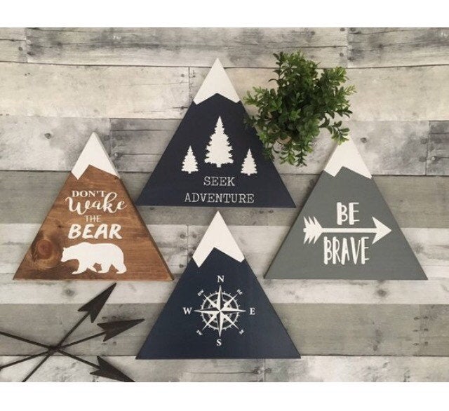 Rustic Nursery Sign, Rustic Nursery decor, woodland nursery, Boy Nursery Decor
