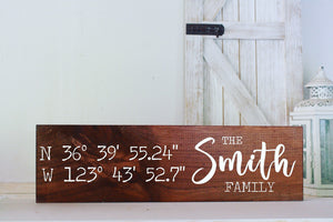 Address sign, shiplap, farmhouse, farmhouse decor, fixer upper, home sign, rustic home decor, gps coordinates sign, location sign