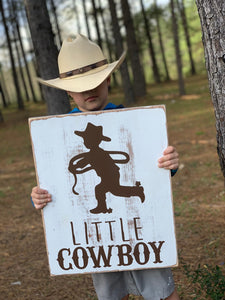 Rustic cowboy sign, cowboy nursery decor, cowboy baby bedding,  western nursery, cowboy baby shower