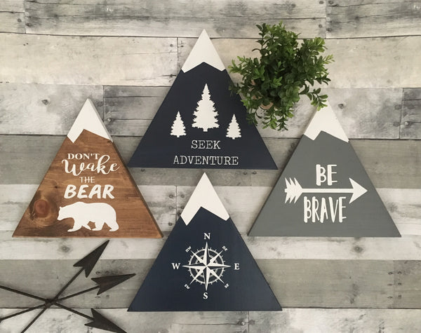 Mountain nursery signs