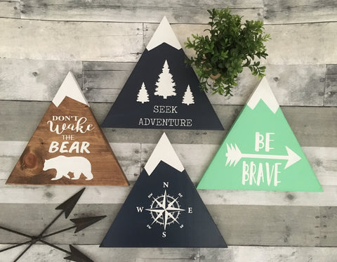 Mountain nursery signs